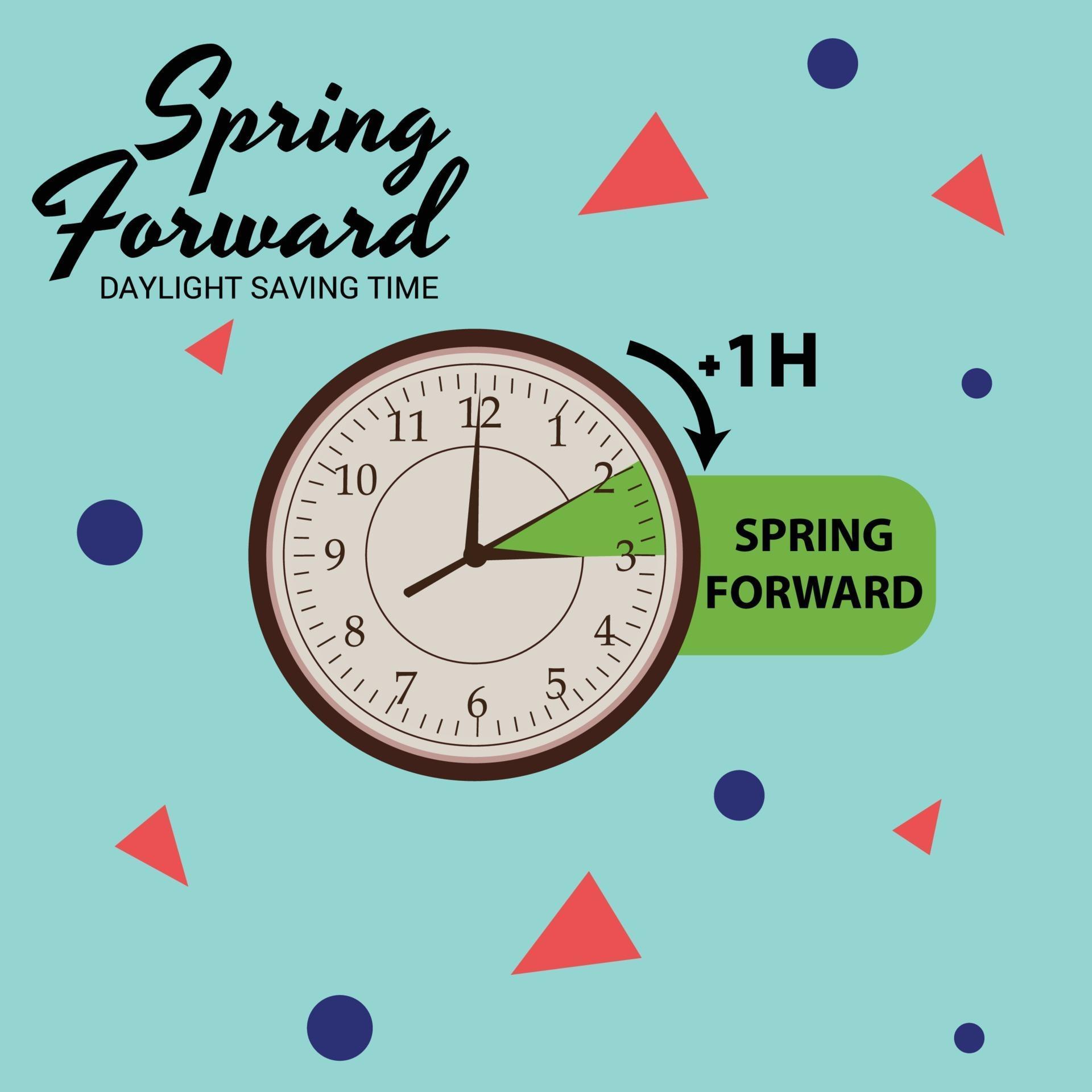 Vector illustration of a Banner for Change your clocks message for Daylight Saving Time. 2052264