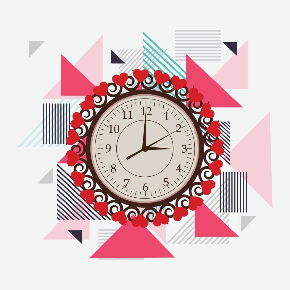 Ilustración vectorial de un banner para cambiar el mensaje de relojes para el horario de verano. vector