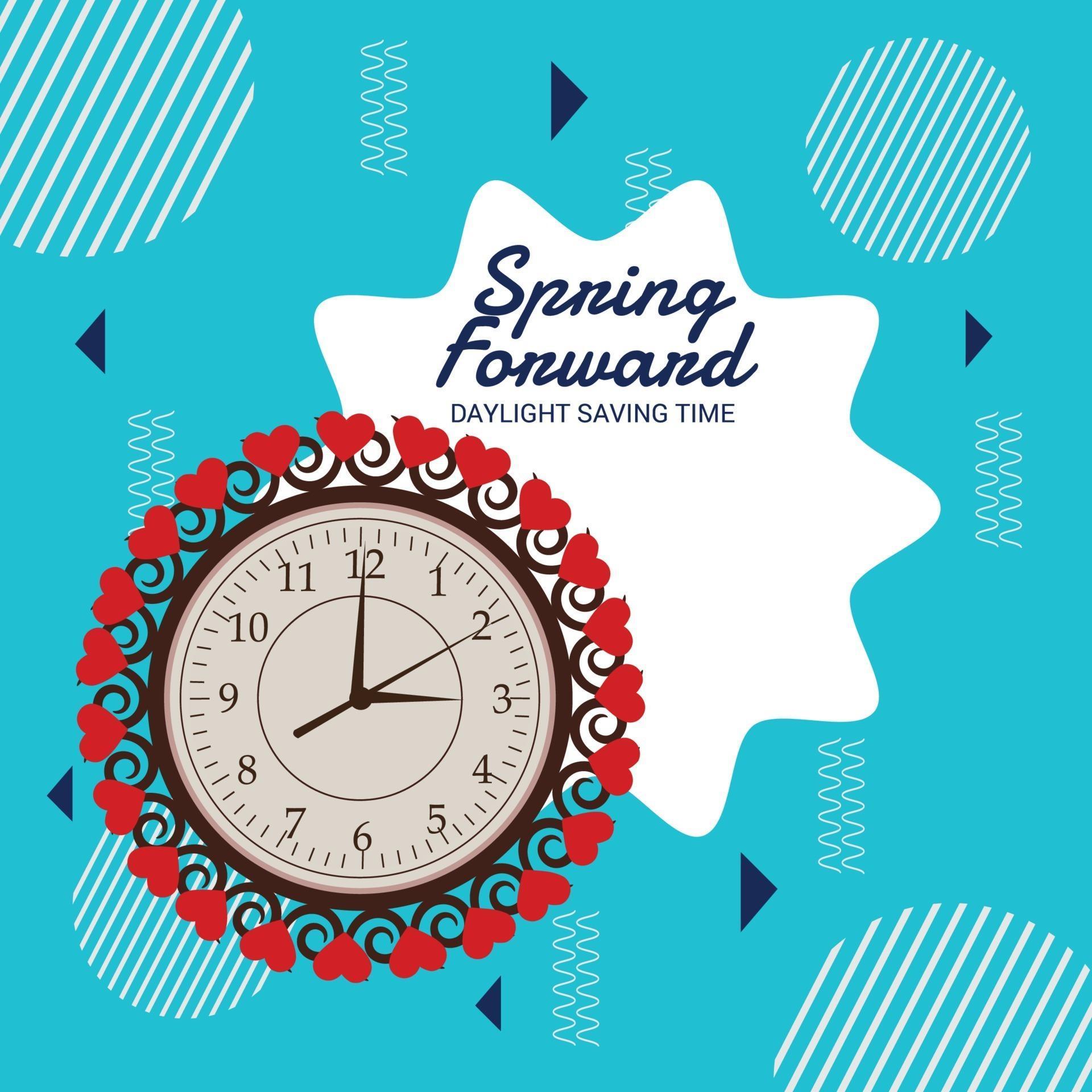 Vector illustration of a Banner for Change your clocks message for