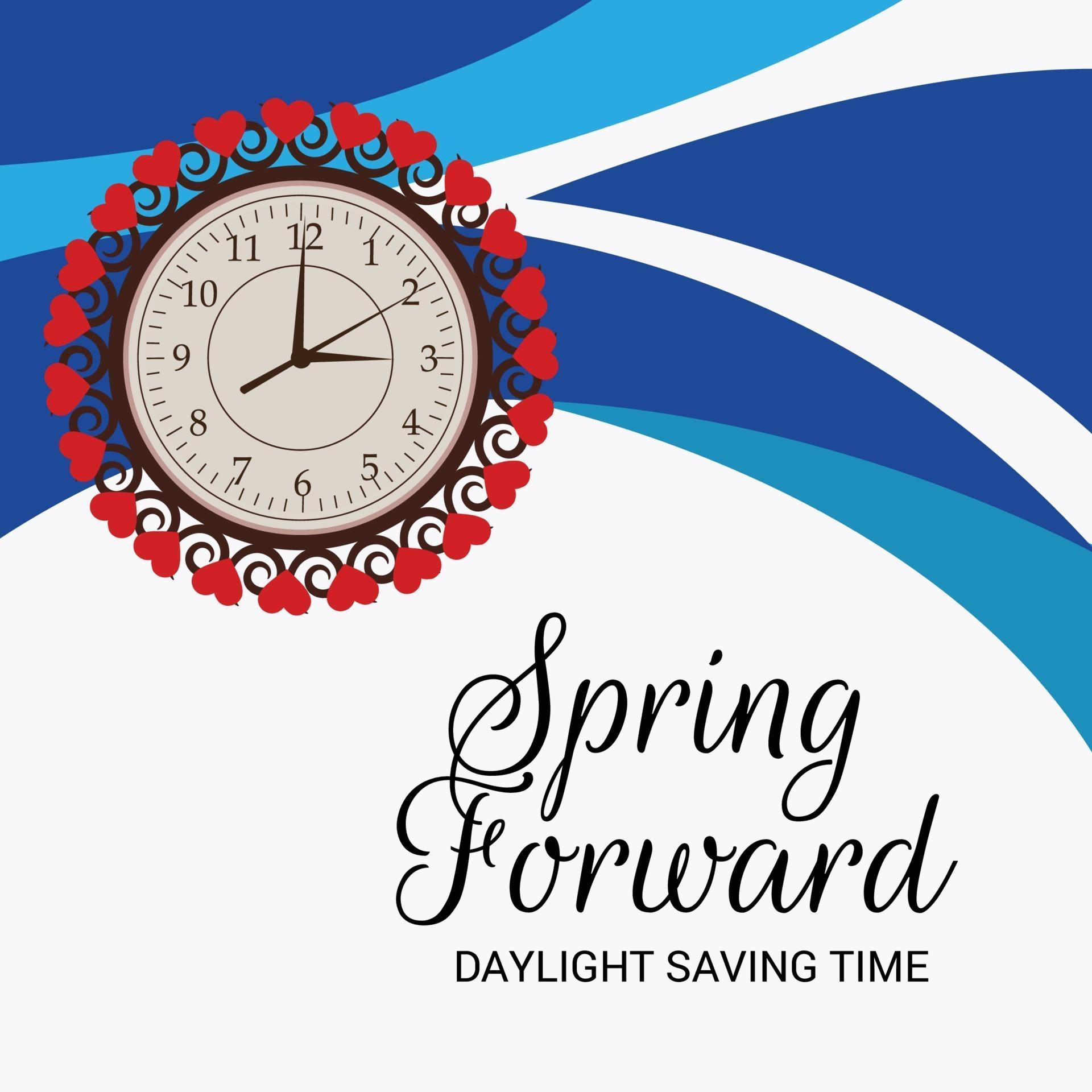 Vector illustration of a Banner for Change your clocks message for