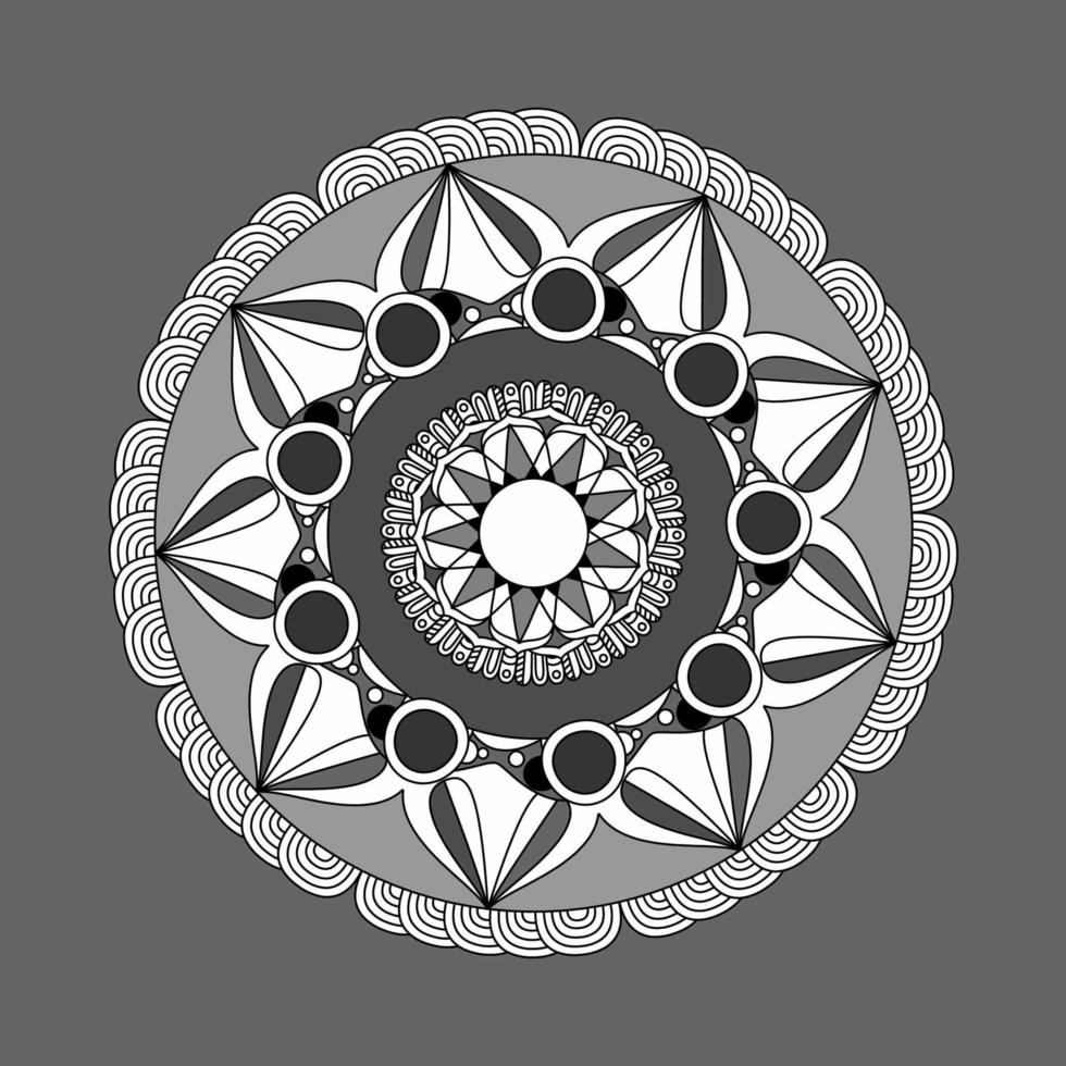 Circular Pattern In Form Of Mandala, Decorative Ornament In Oriental Style, Ornamental Mandala Design Background Free Vector
