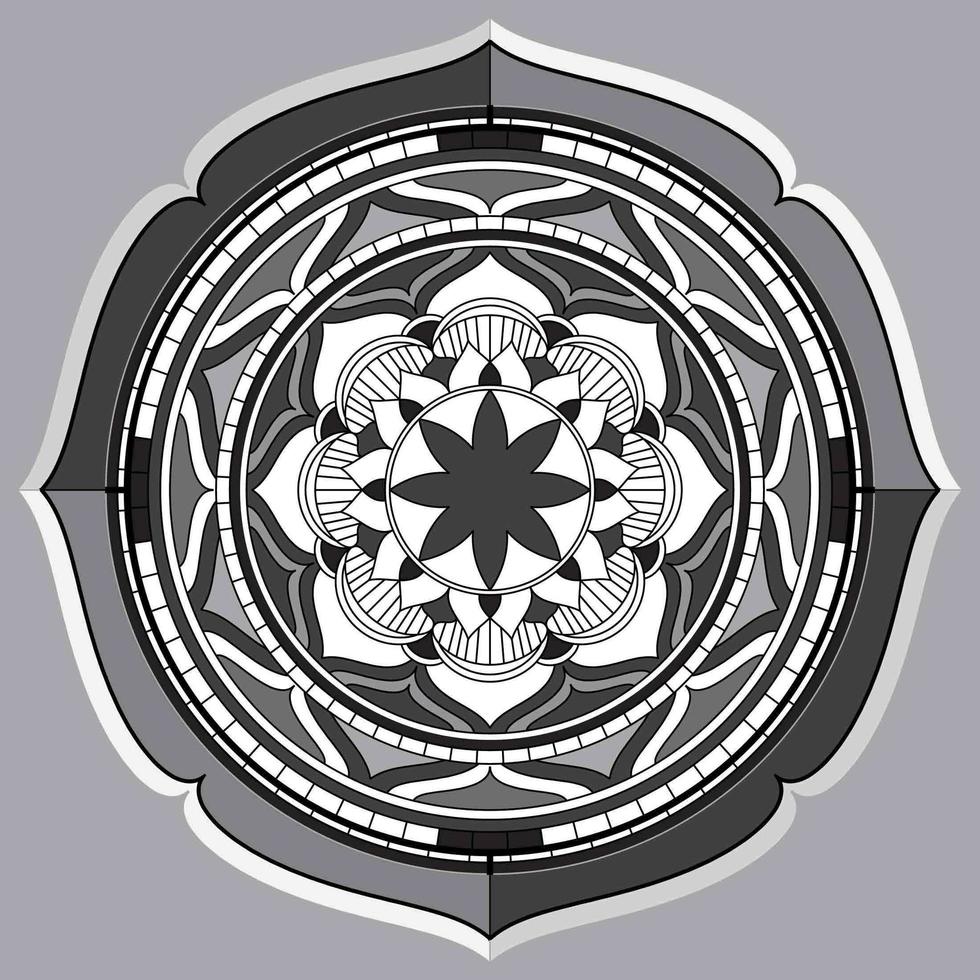 Circular Pattern In Form Of Mandala, Decorative Ornament In Oriental Style, Ornamental Mandala Design Background Free Vector