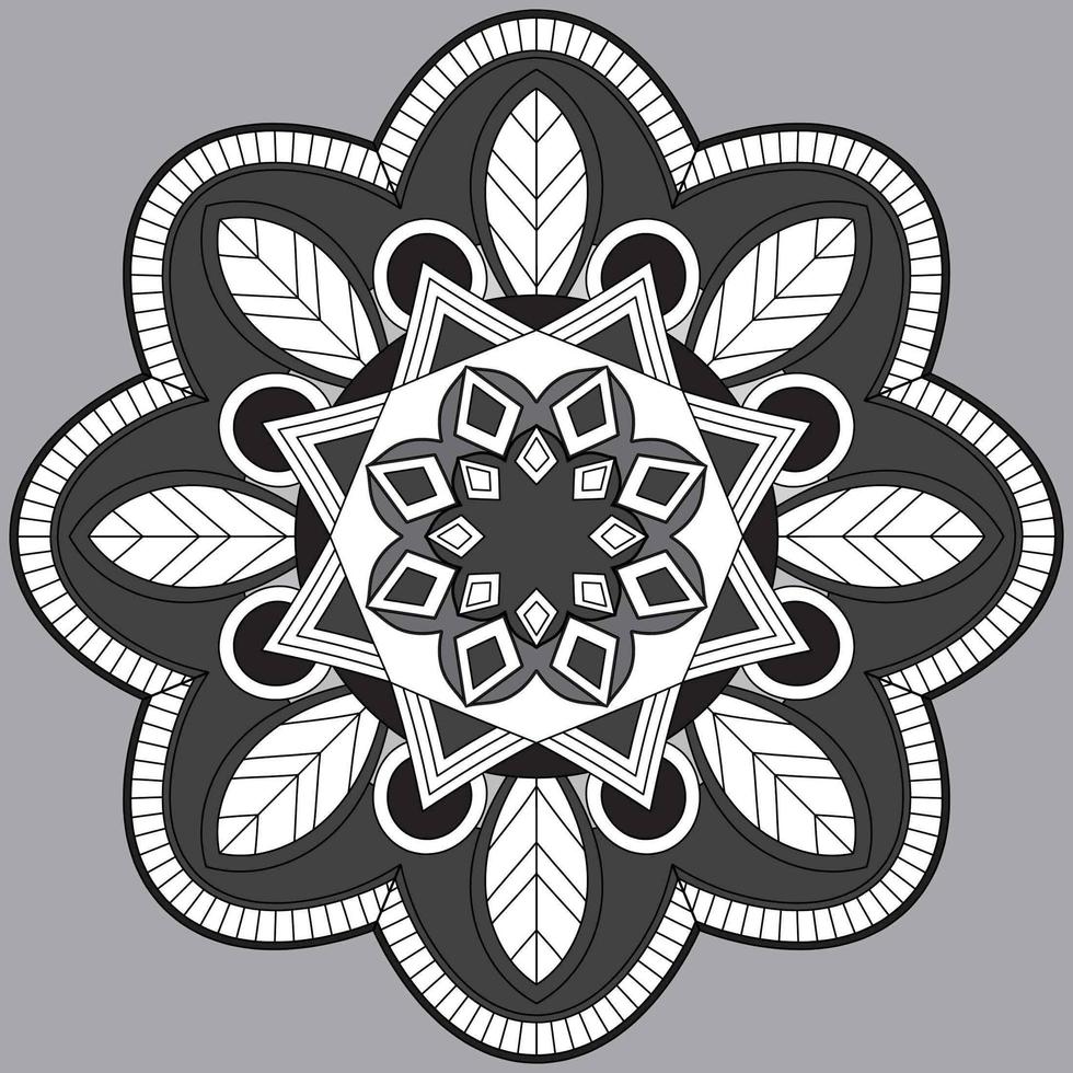 patrón circular en forma de mandala, adorno decorativo en estilo oriental, fondo de diseño de mandala ornamental vector gratuito