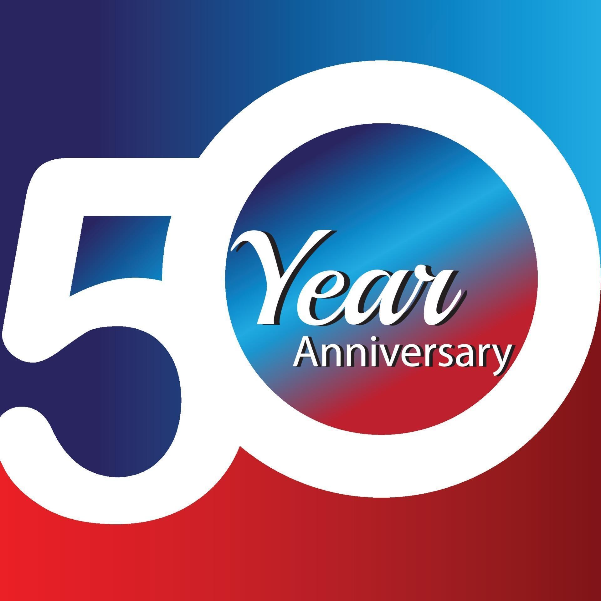 50 Year Anniversary Logo Vector Template Design Illustration 2052531 ...
