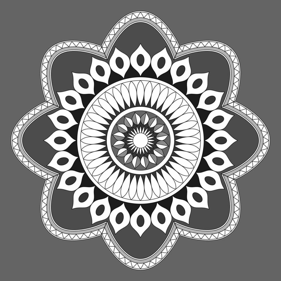 Circular Pattern In Form Of Mandala, Decorative Ornament In Oriental Style, Ornamental Mandala Design Background Free Vector