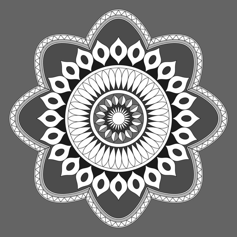 Circular Pattern In Form Of Mandala, Decorative Ornament In Oriental Style, Ornamental Mandala Design Background Free Vector