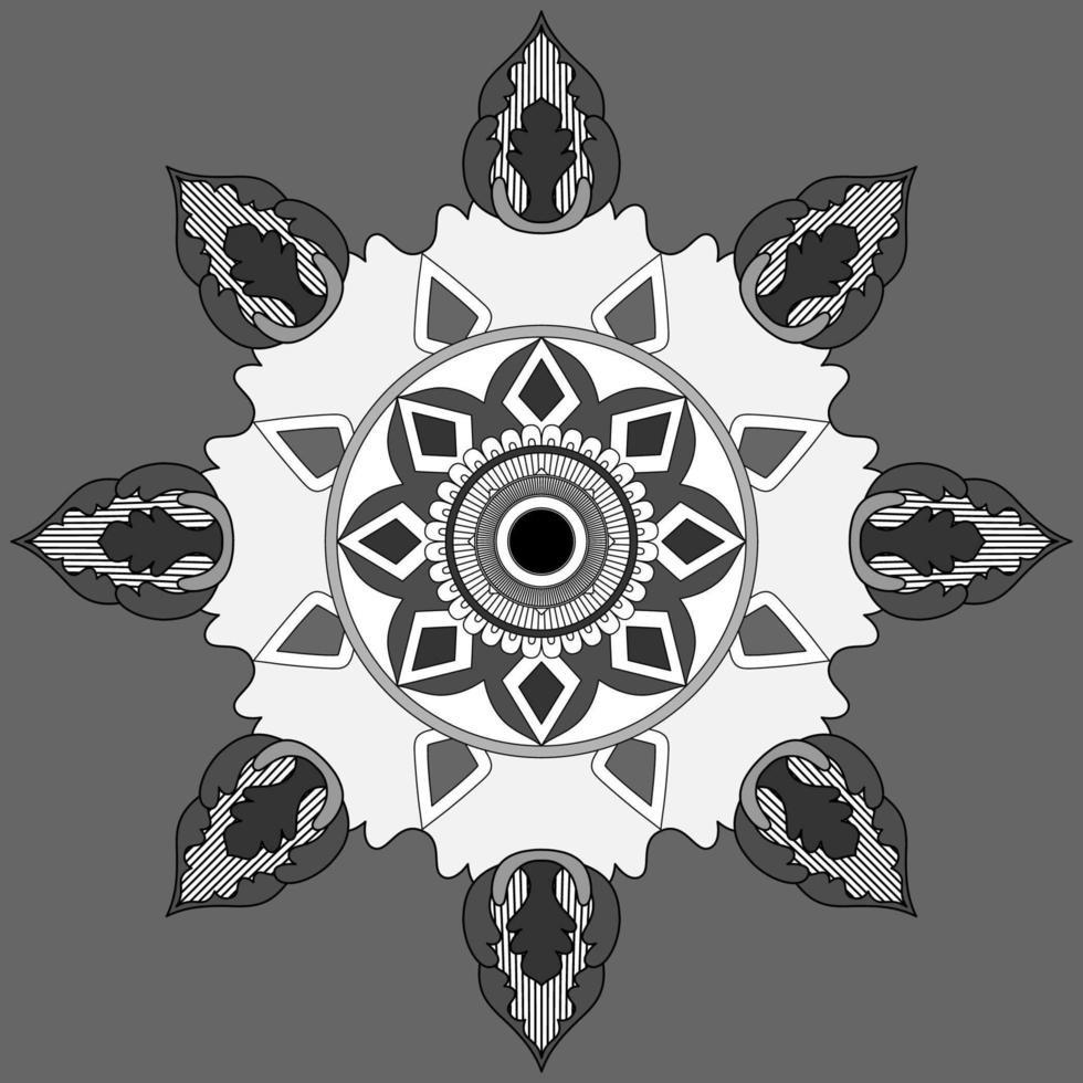 Circular Pattern In Form Of Mandala, Decorative Ornament In Oriental Style, Ornamental Mandala Design Background Free Vector