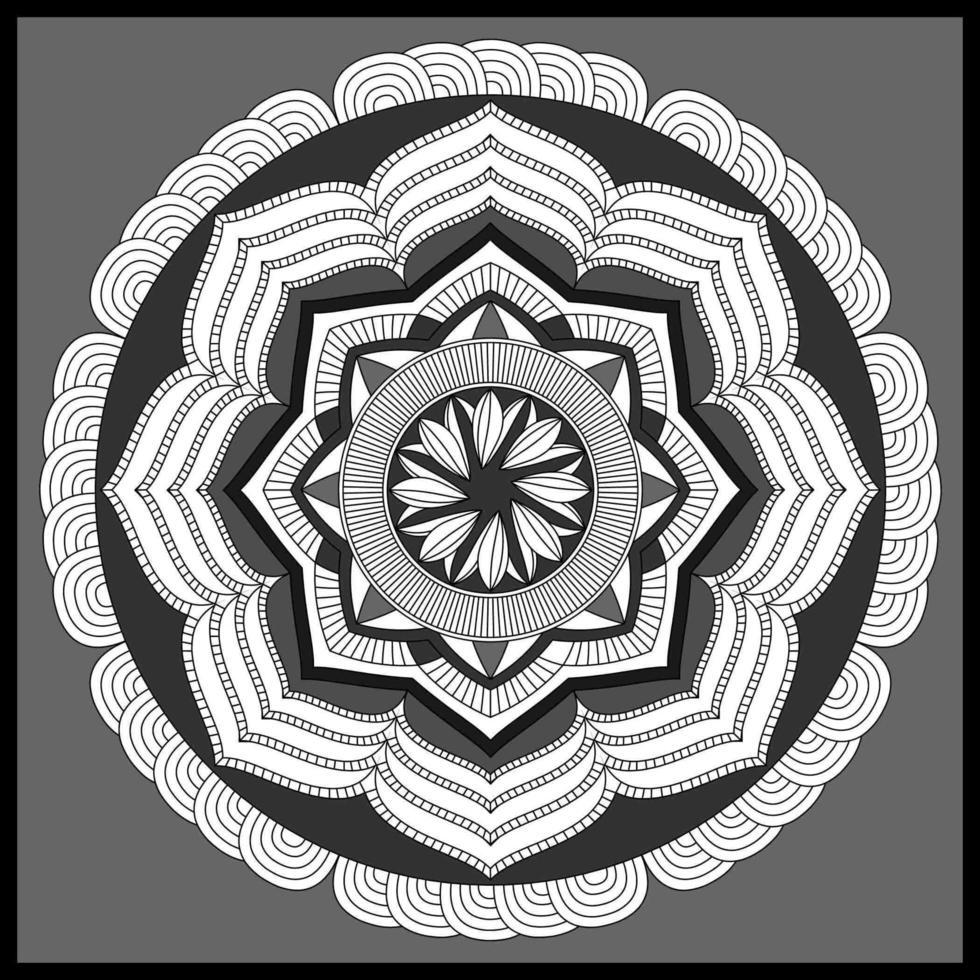 patrón circular en forma de mandala, adorno decorativo en estilo oriental, fondo de diseño de mandala ornamental vector gratuito