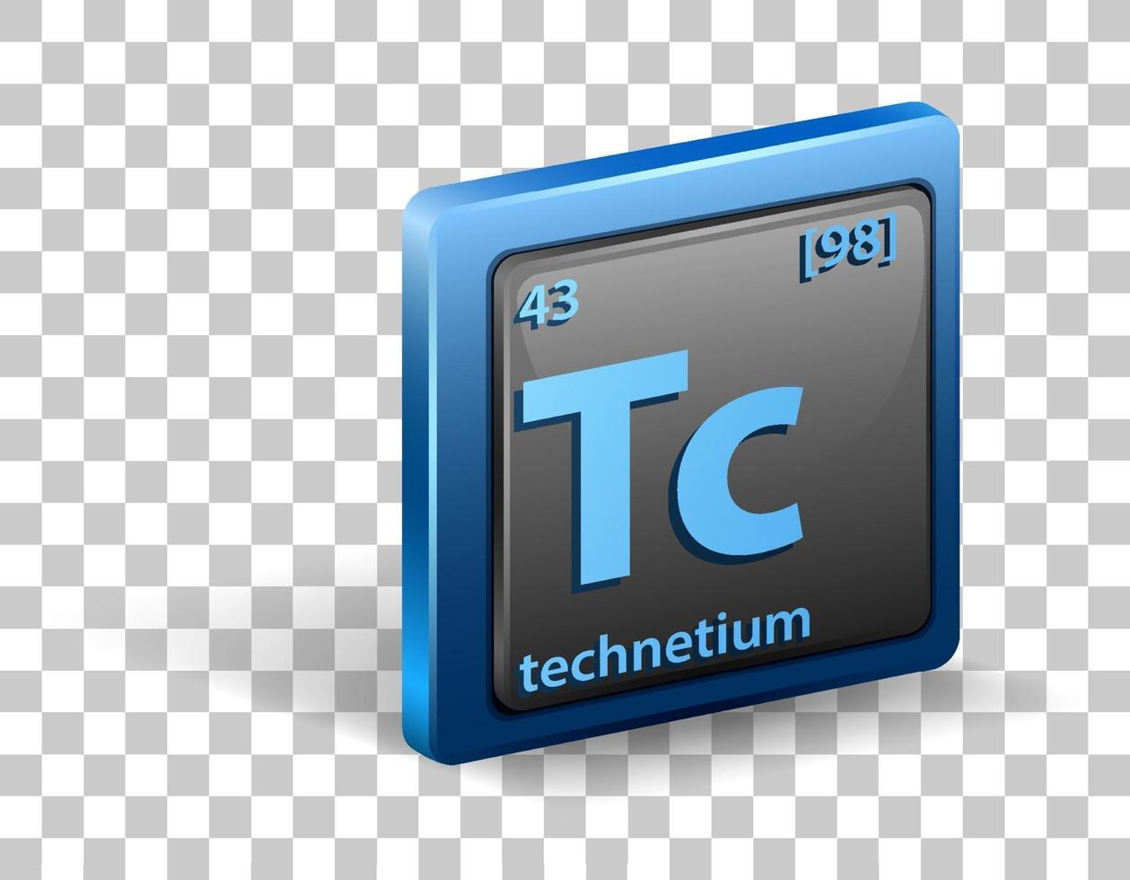 Technetium chemical element vector