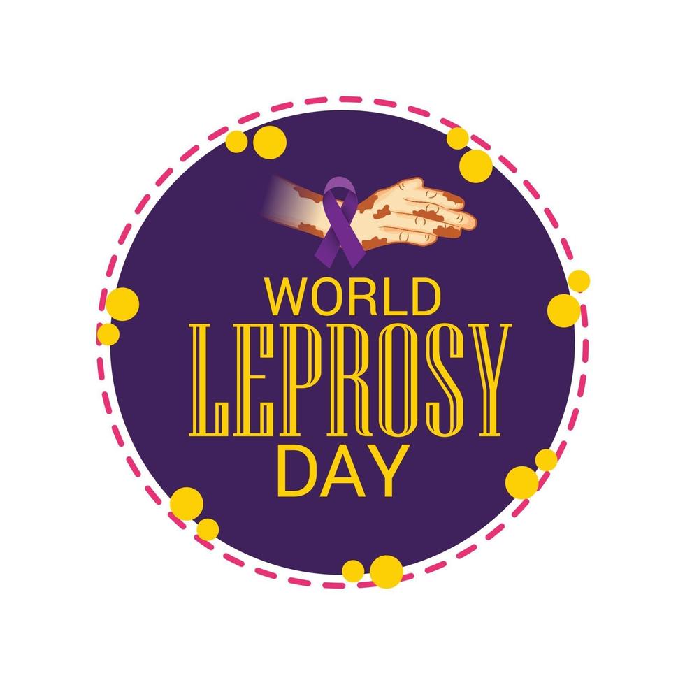 Vector illustration of a Background for World Leprosy Day.
