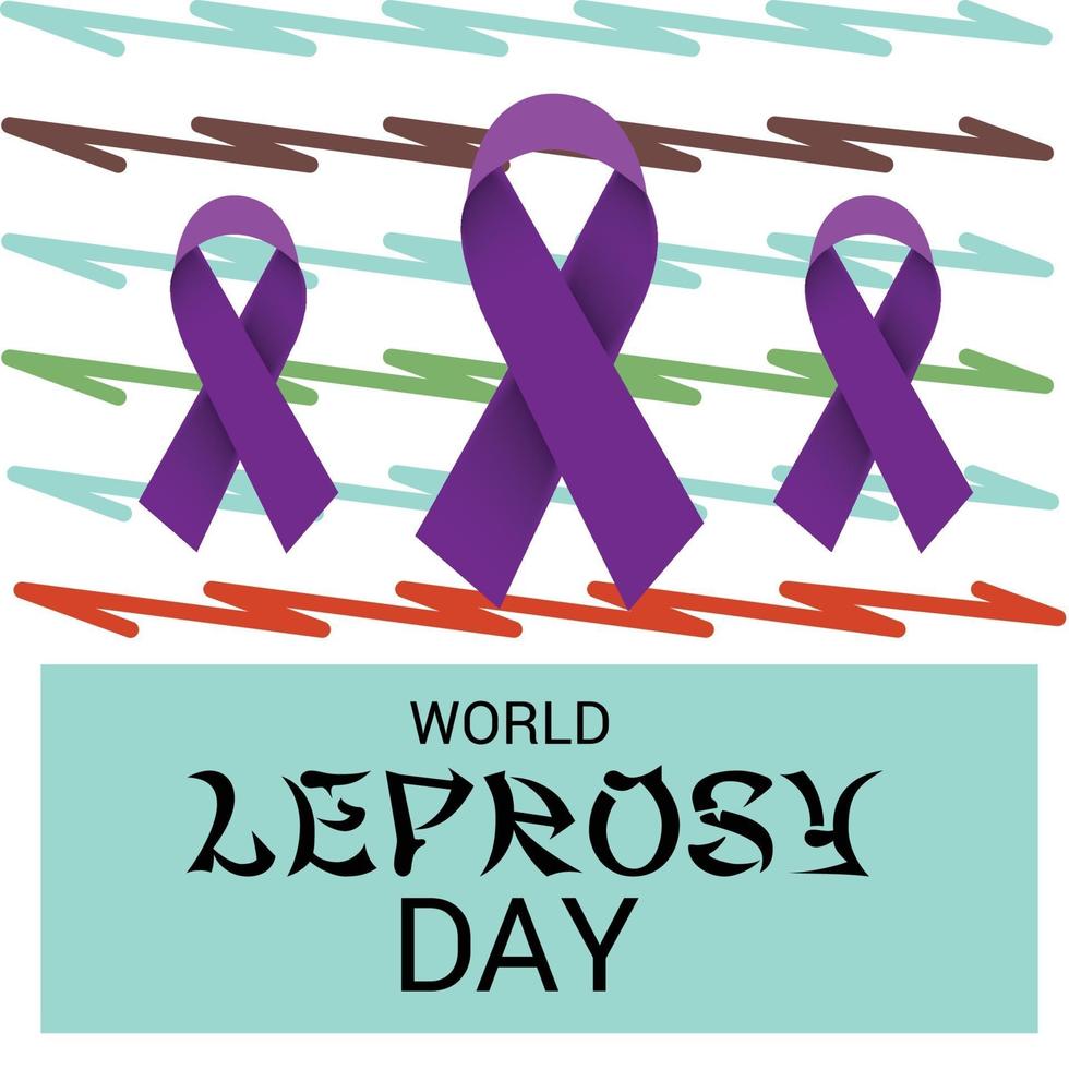 Vector illustration of a Background for World Leprosy Day.