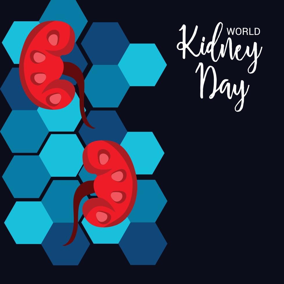 Vector illustration of a Background for World Kidney Day.