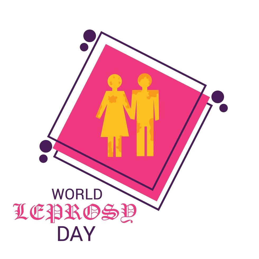 Vector illustration of a Background for World Leprosy Day.