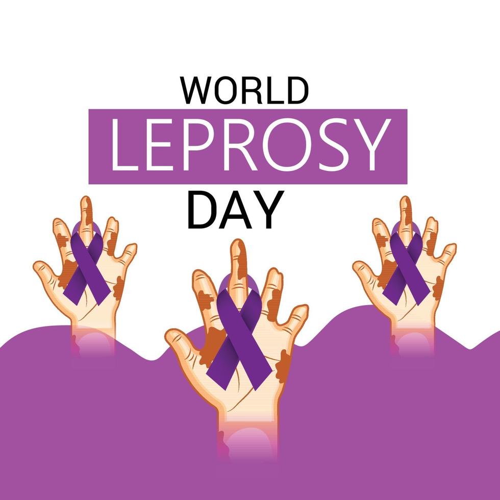 Vector illustration of a Background for World Leprosy Day.