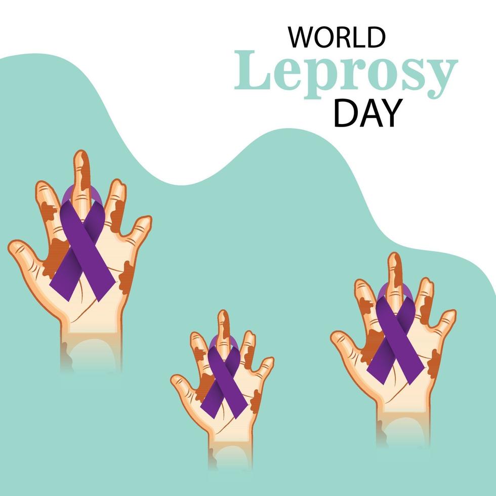 Vector illustration of a Background for World Leprosy Day.