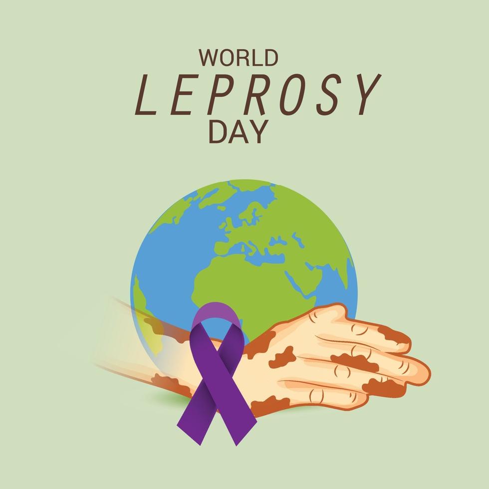 Vector illustration of a Background for World Leprosy Day.