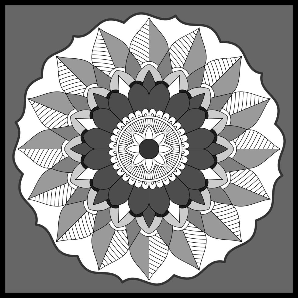 patrón circular en forma de mandala, adorno decorativo en estilo oriental, fondo de diseño de mandala ornamental vector gratuito