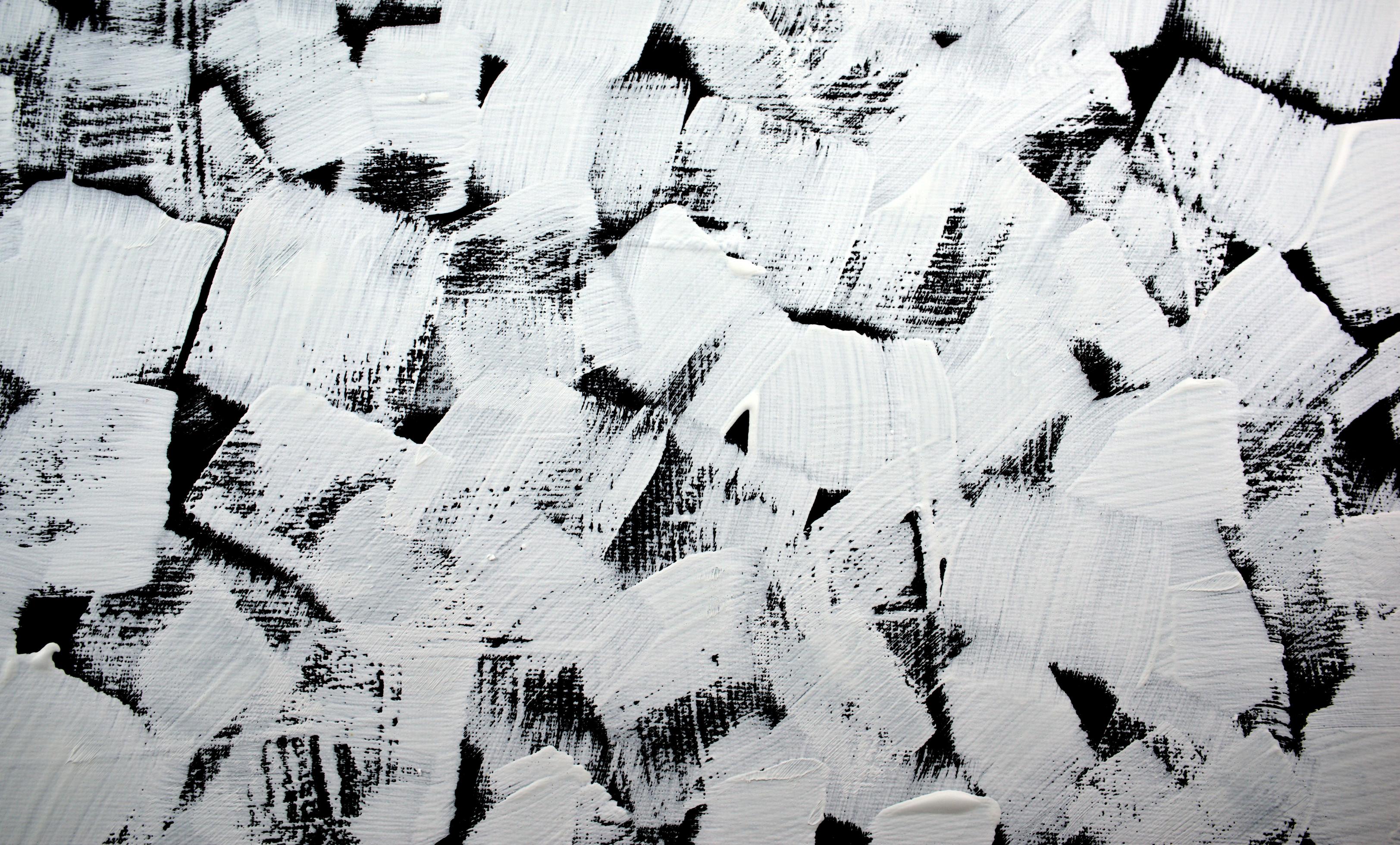 Black and white acrylic abstract painting background 2054048 Stock