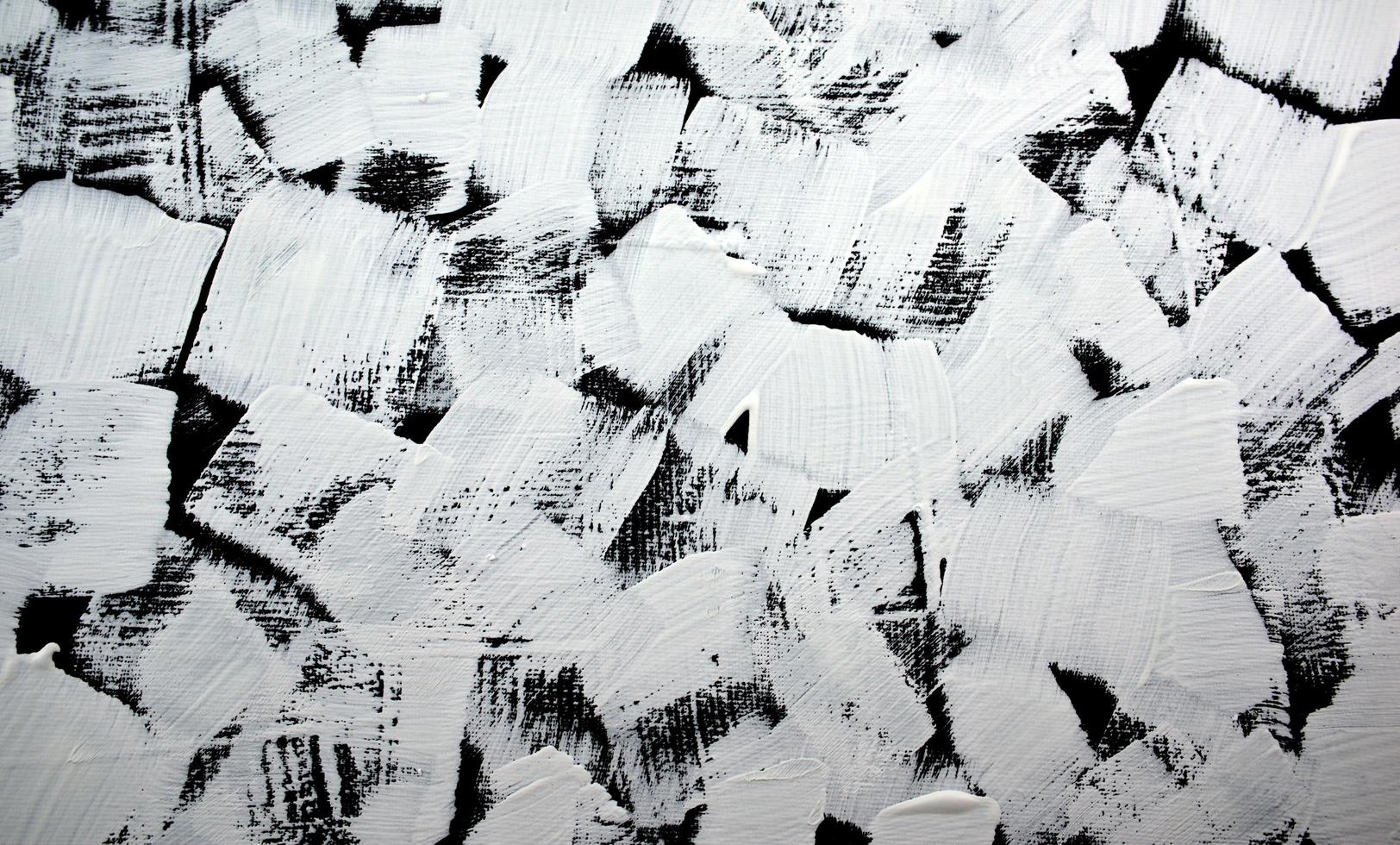 Black and white acrylic abstract painting background photo