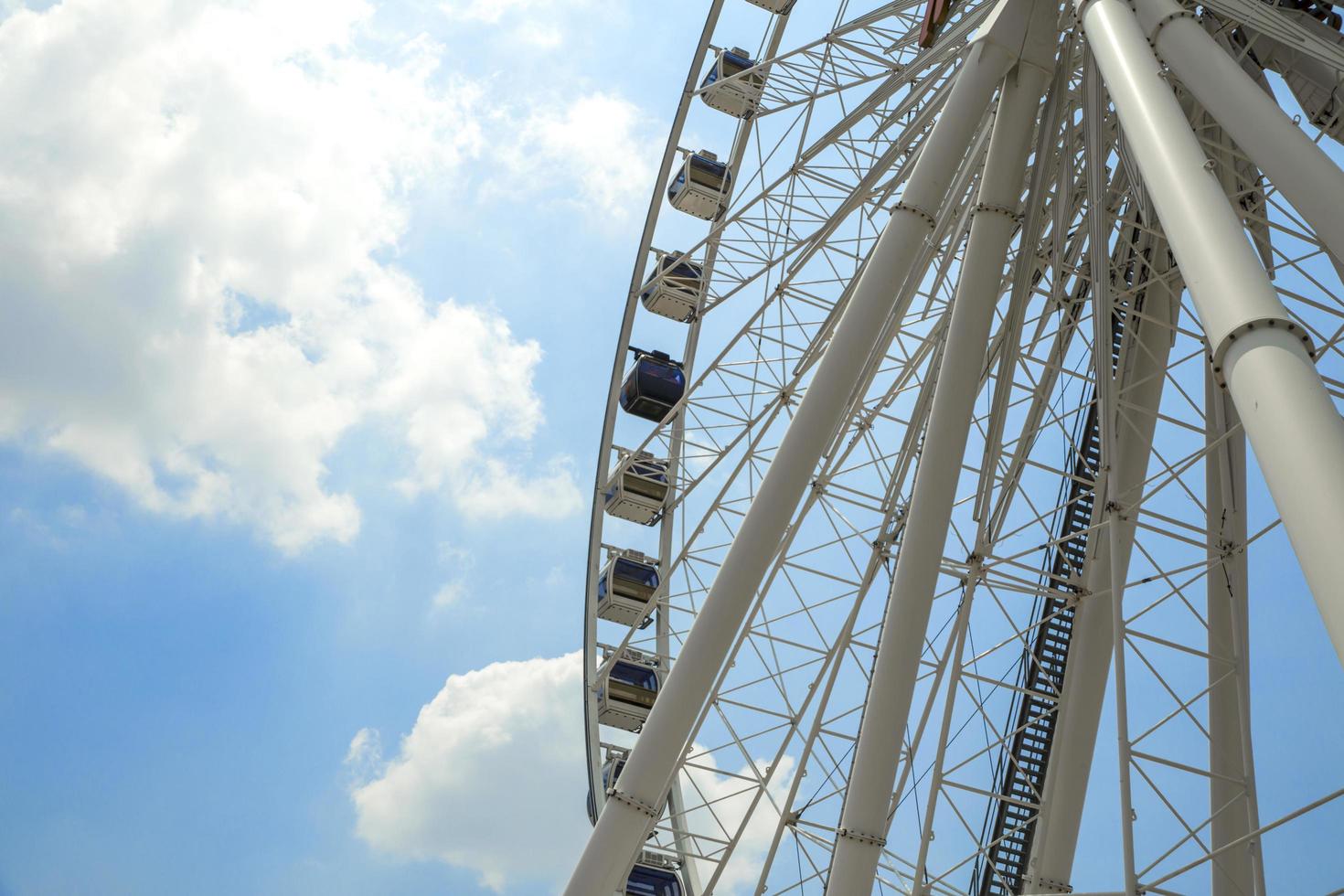 Giant white ferris wheel photo