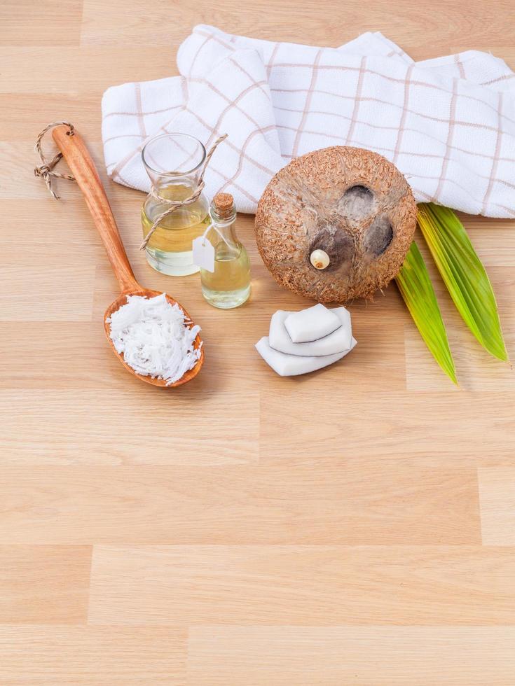 Coconut essential oil for alternative therapy photo