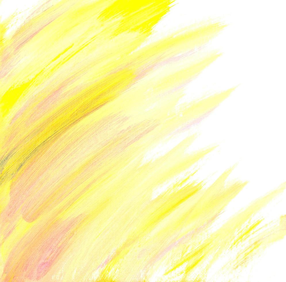 Acrylic yellow summer, autumn brush strokes photo