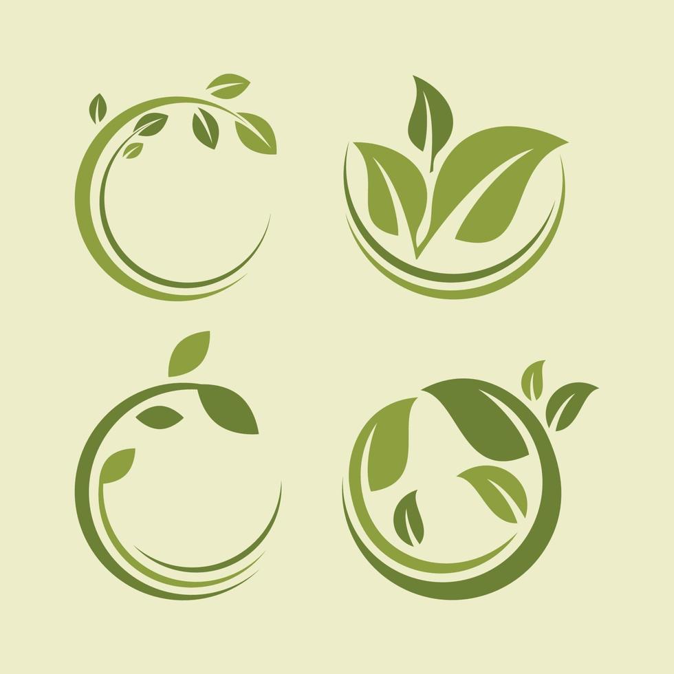 nature leaf concept logo icon vector template