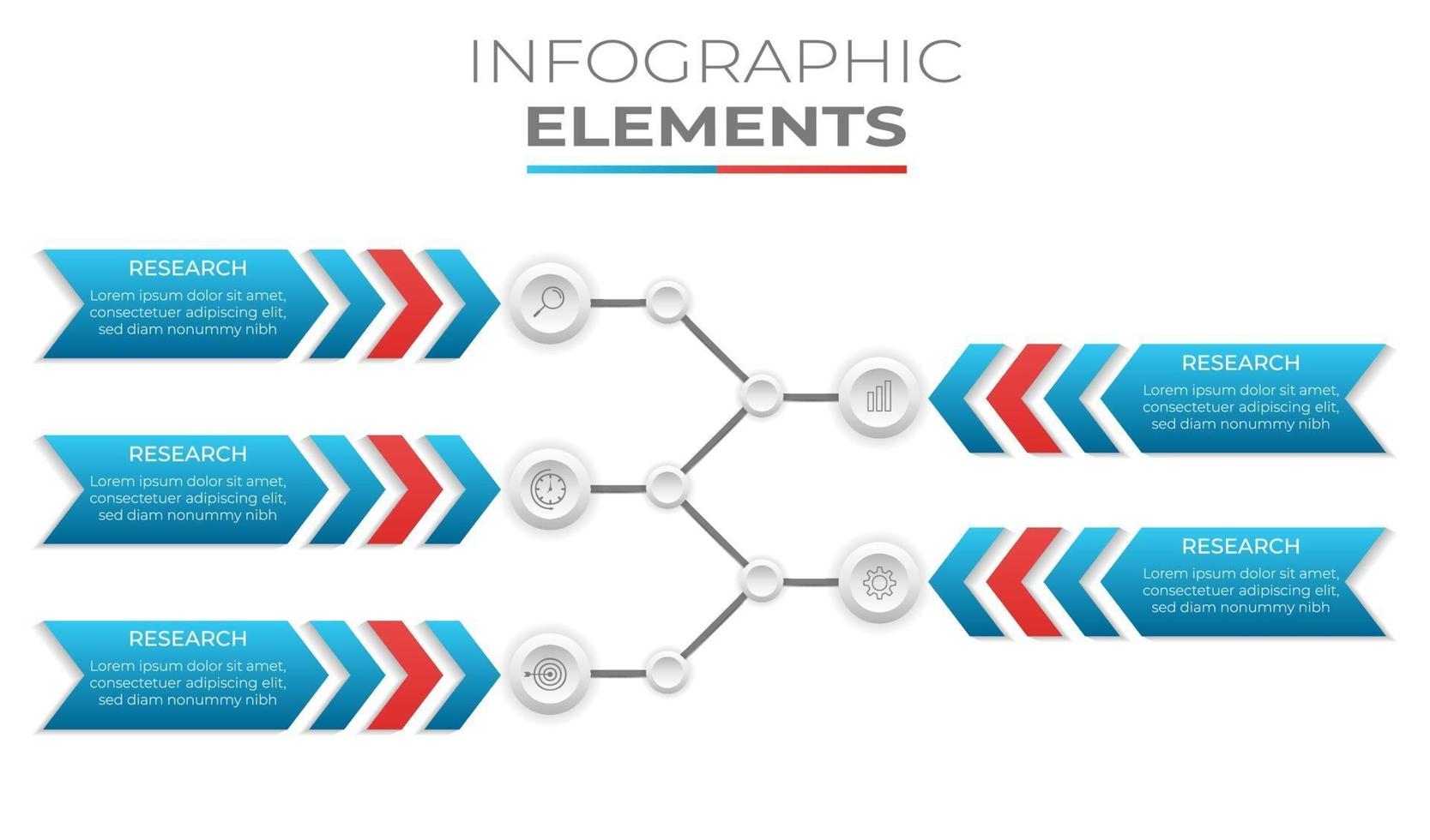 diseño de plantilla de banner de negocios de infografía vector