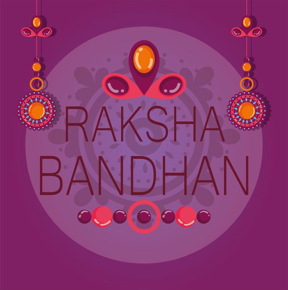 happy raksha bandhan poster design vector