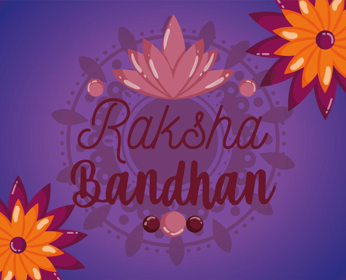 diseño de cartel feliz raksha bandhan vector