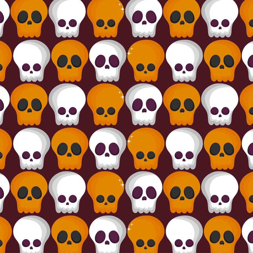 feliz halloween patrón de fondo vector