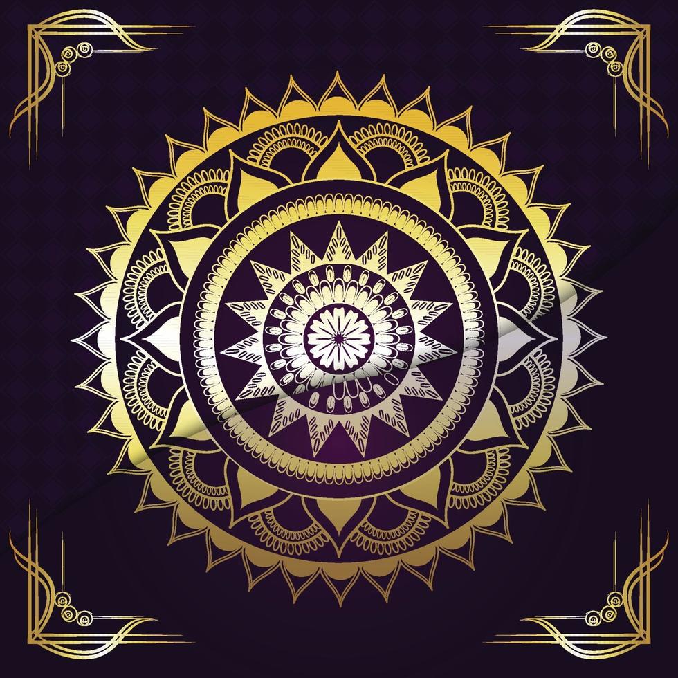 Mandala creative golden mandala vector