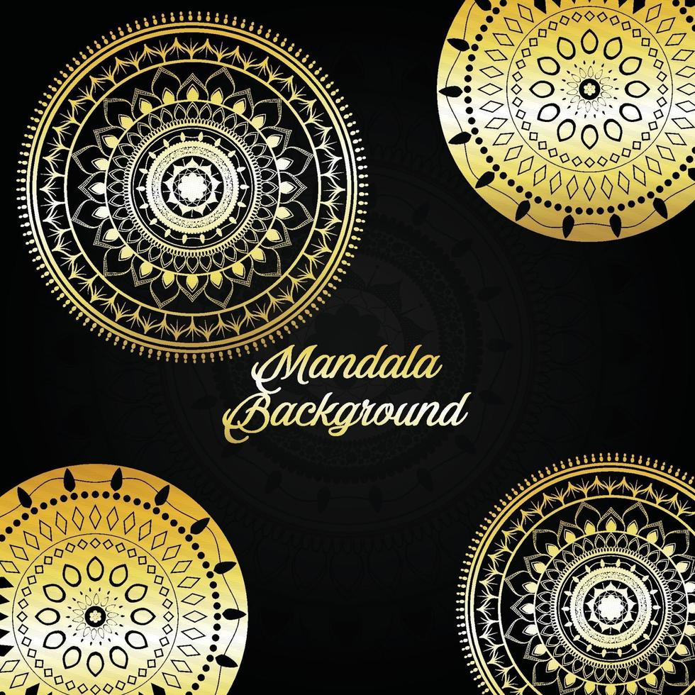 fondo de lujo mandala vector