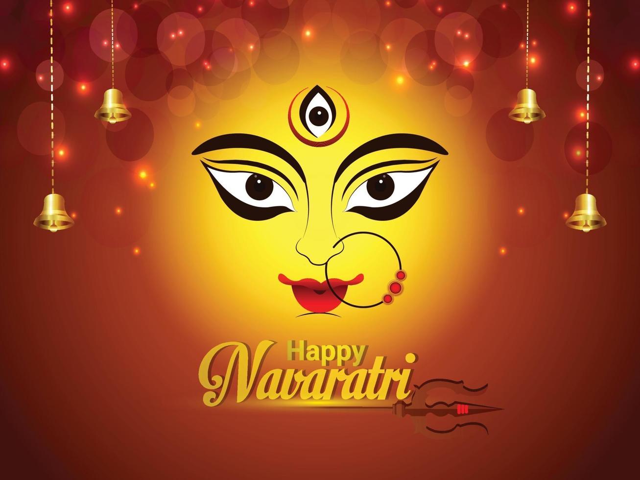 feliz celebración navratri antecedentes vector