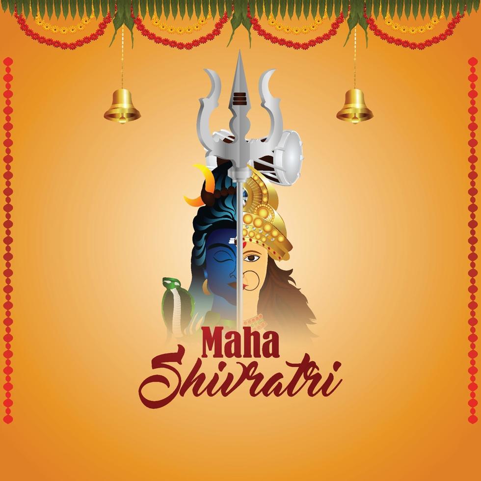 Shivratri celebration background vector