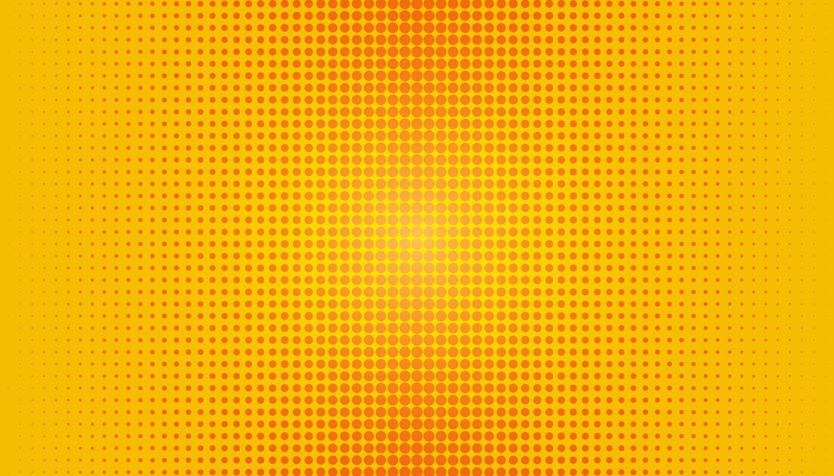 Pop Art background. Retro dotted background. Vector illustration. Halftone yellow pop art