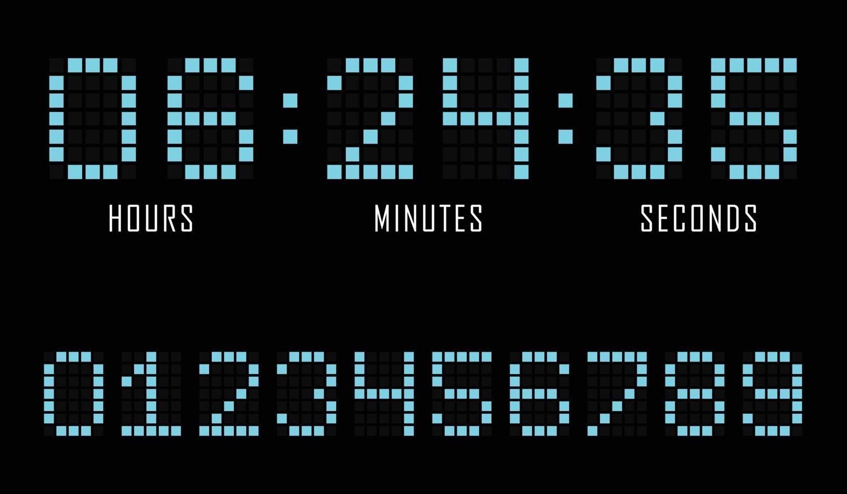 Countdown website vector flat template circle clock timer background. Countdown  timer. Clock counter. 6457198 Vector Art at Vecteezy