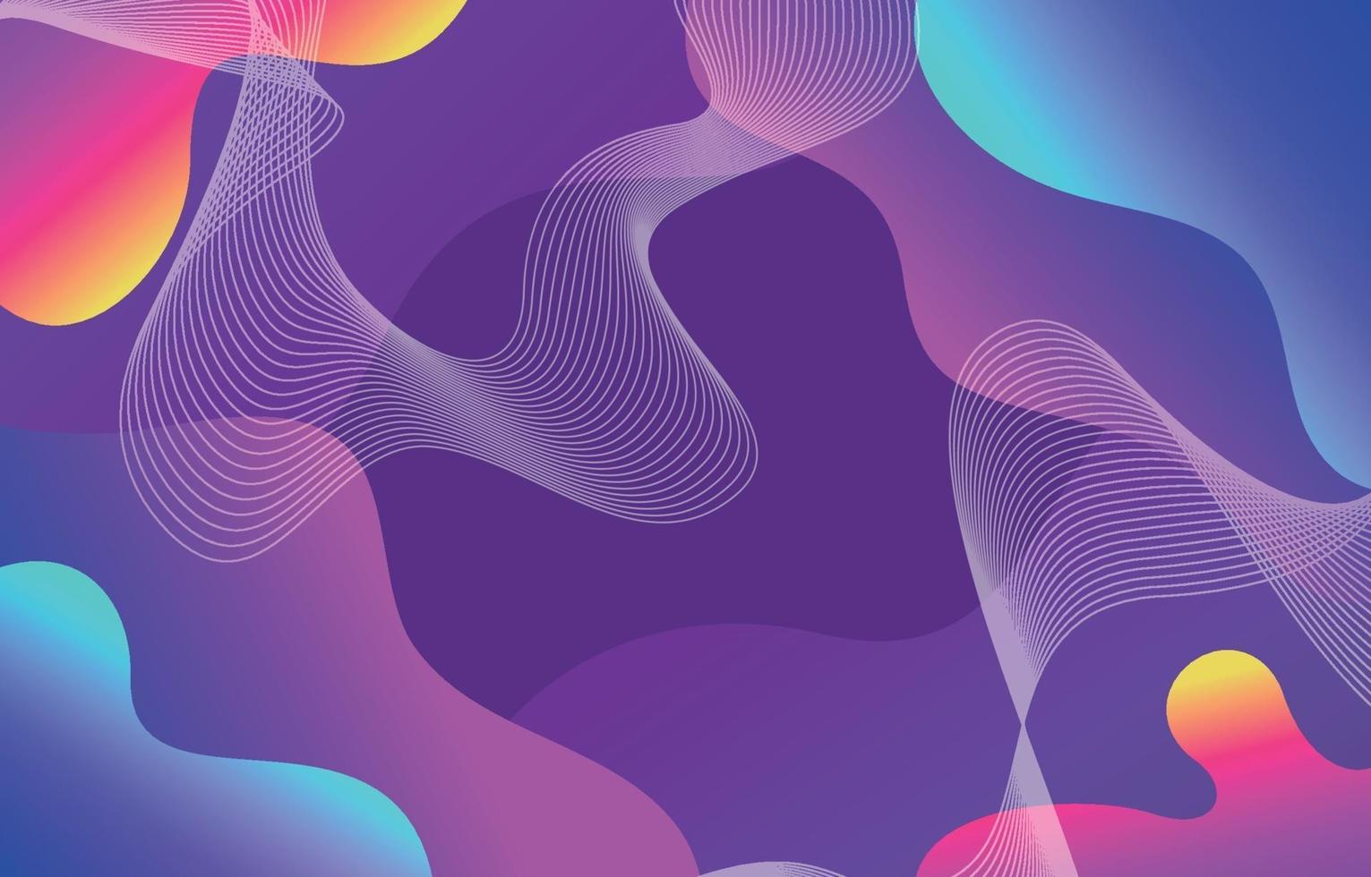 Abstract Wave Colourful Background vector