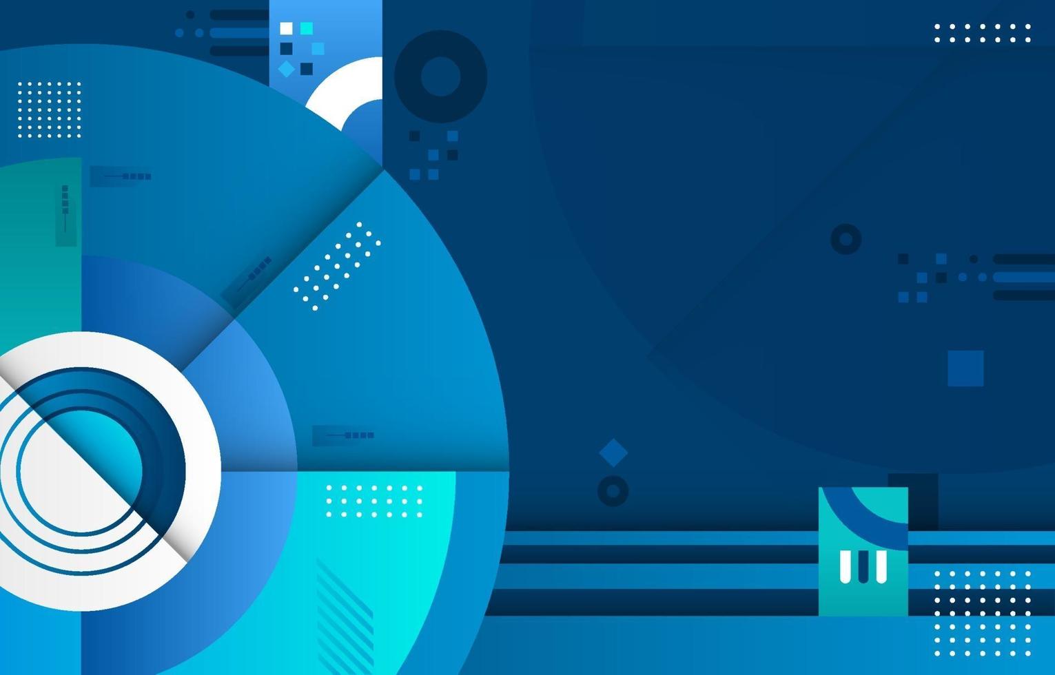 Modern Circular Techno Abstract Geometric Background vector