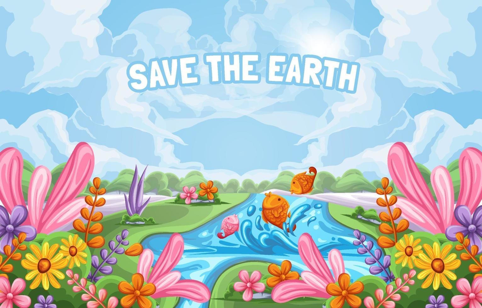Earth Day Background Illustrations vector