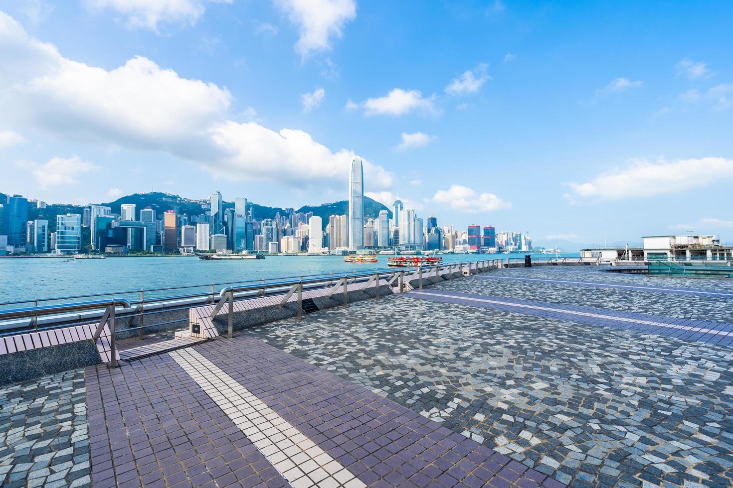 View of Hong Kong city, China photo