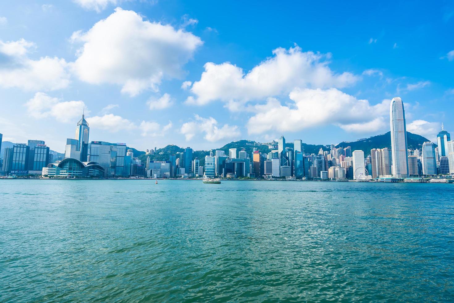 View of Hong Kong city, China photo