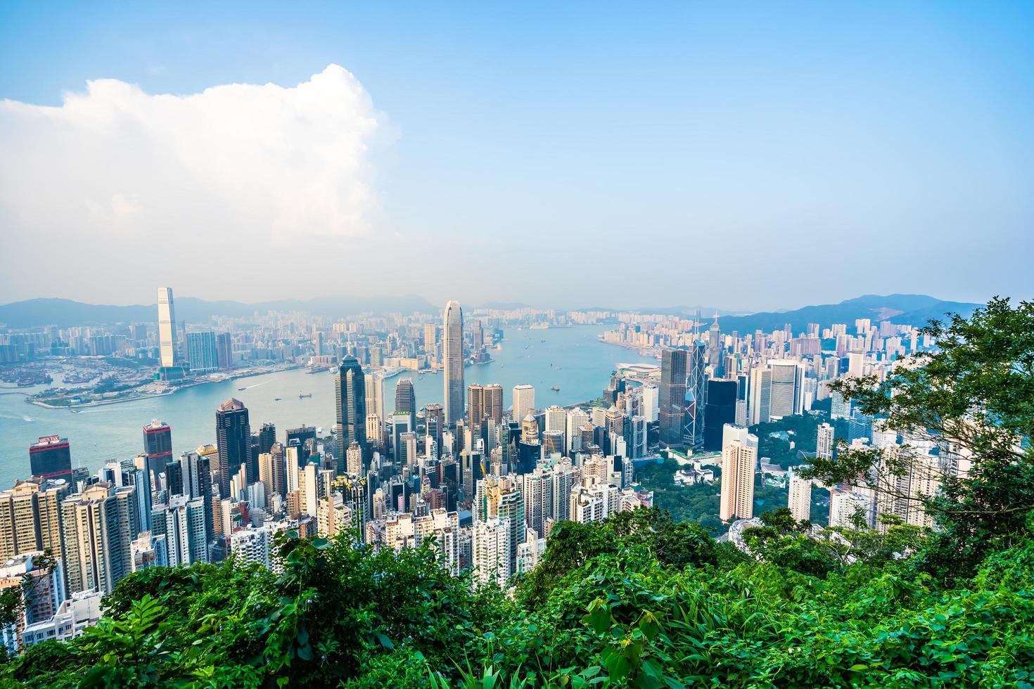 View of Hong Kong city, China photo