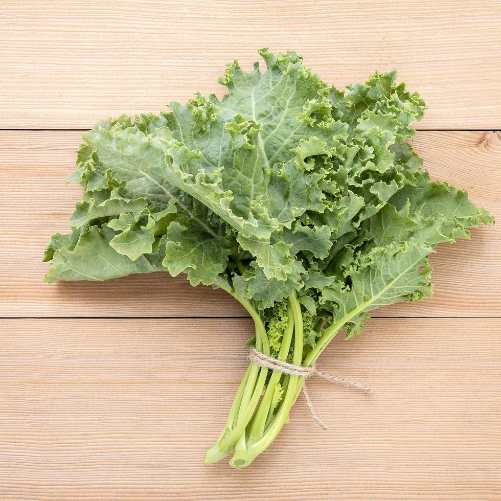 Top view of kale photo