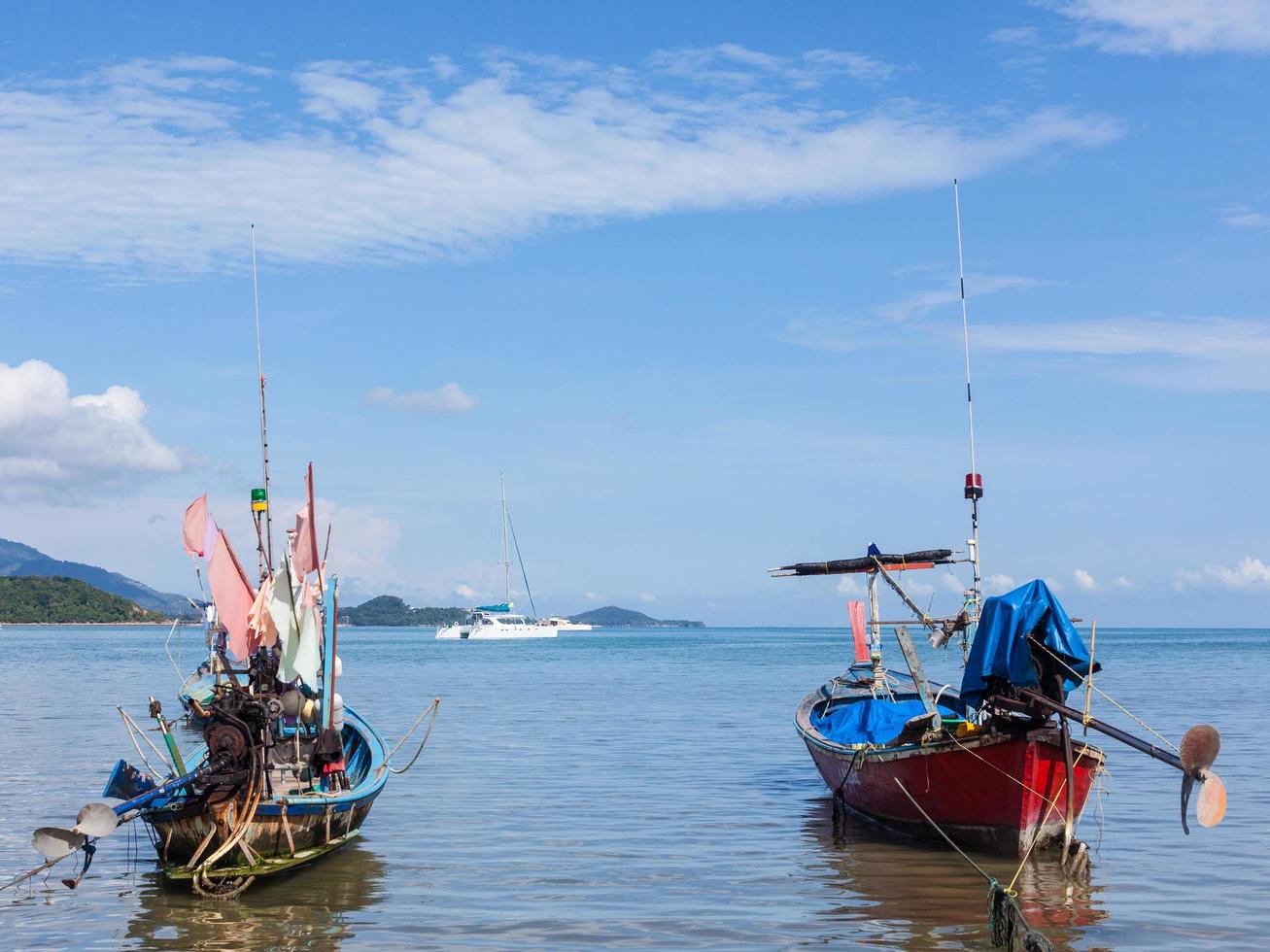 barcos tradicionales tailandeses foto