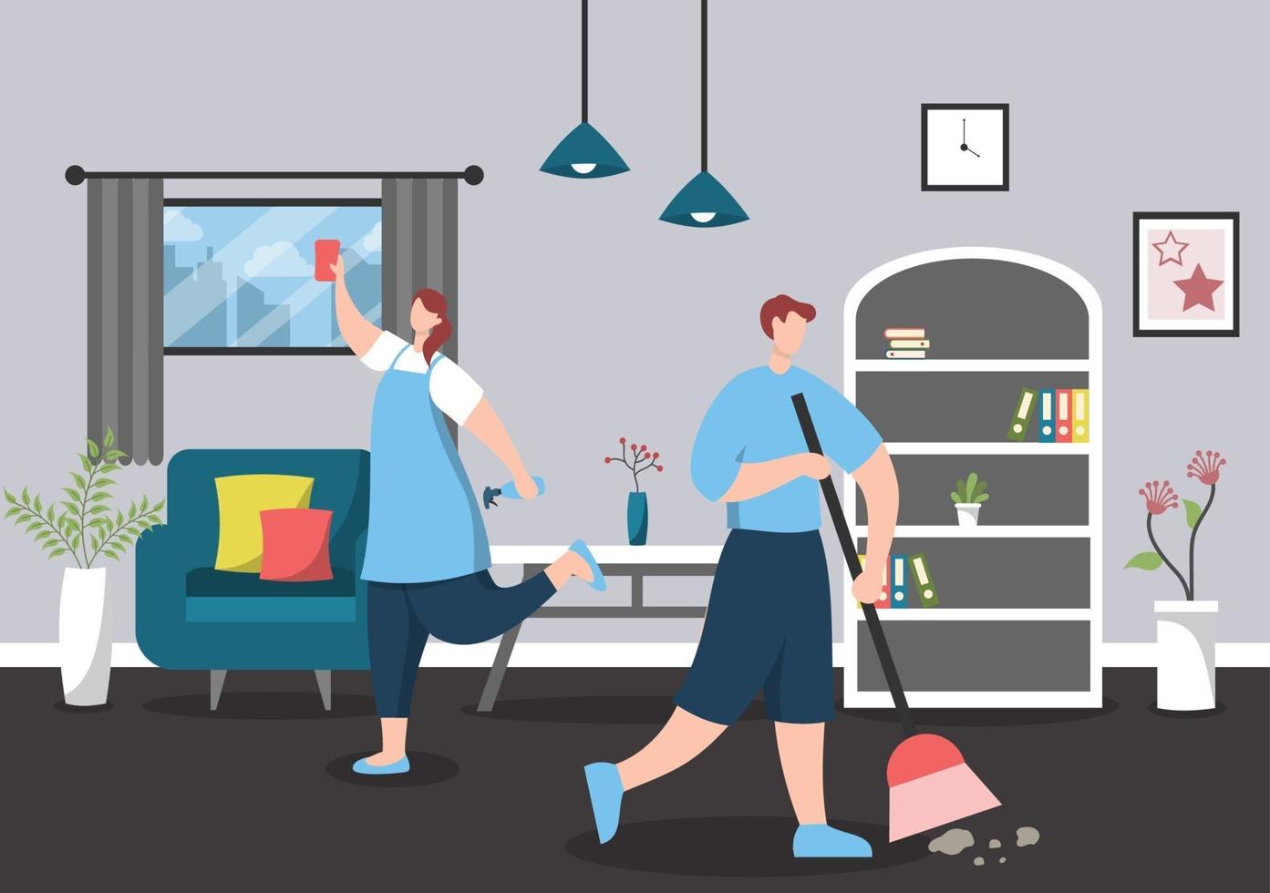 Cleaning Service Concept vector