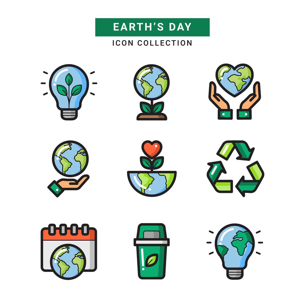 Earth Day Heals Our Planet vector