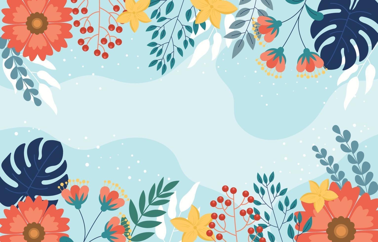 Floral Spring Background vector