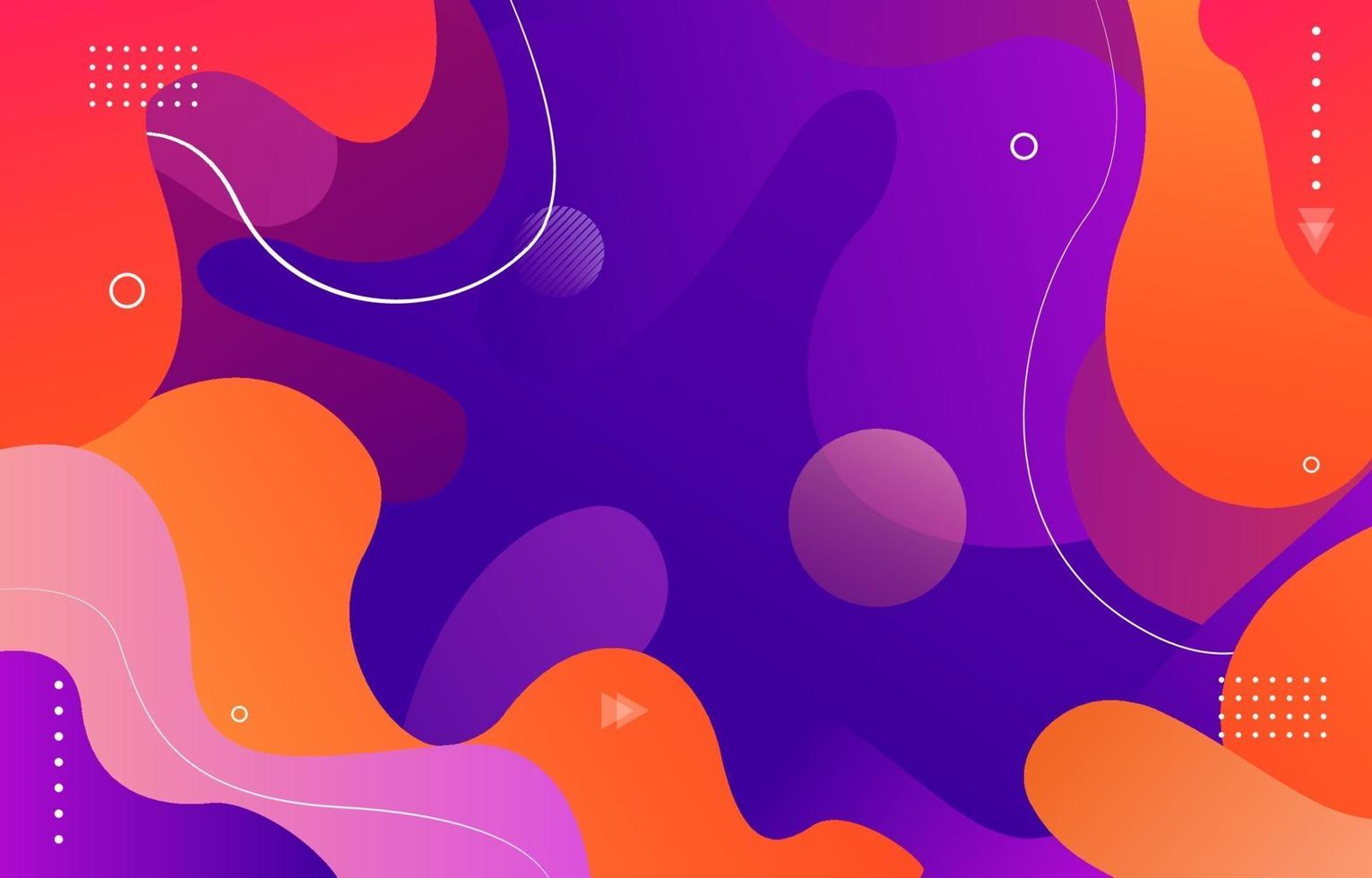 Wavy Dynamic Abstract Colorful Gradient Background vector