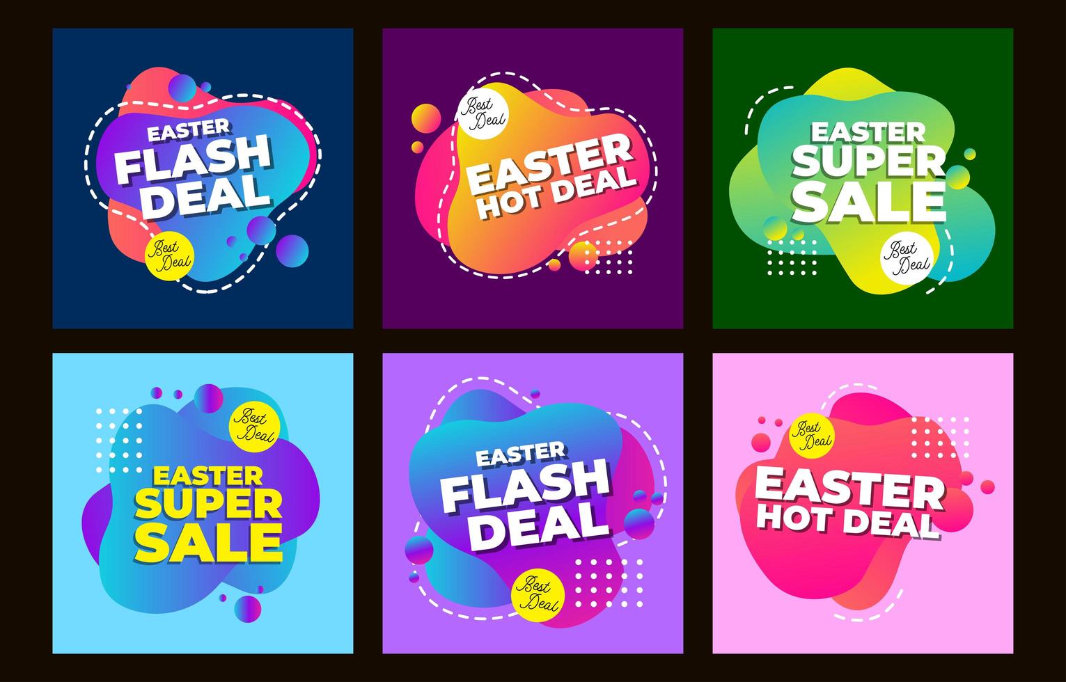 Easter Social Media Promotional Post Template vector